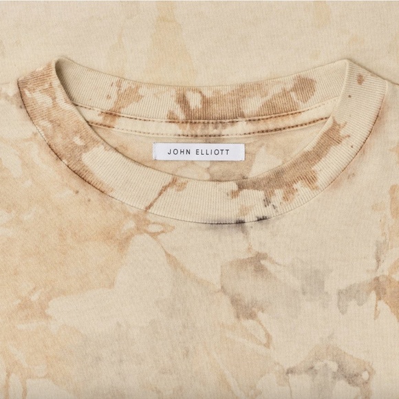 John Elliott Tie-Dye University T-Shirt FOSSIL - Picture 2 of 7